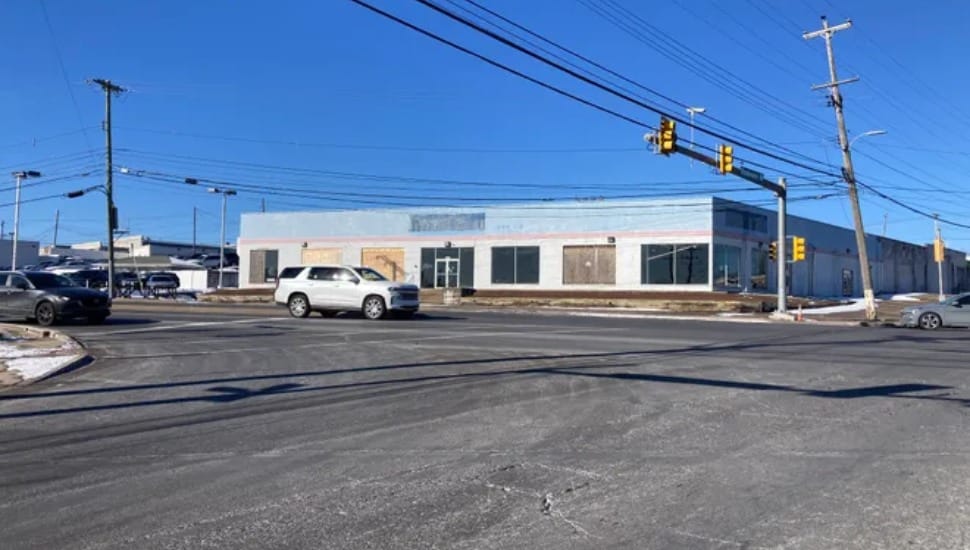 A vacant building in Middletown, soon to be the site of a Piazza car dealership.