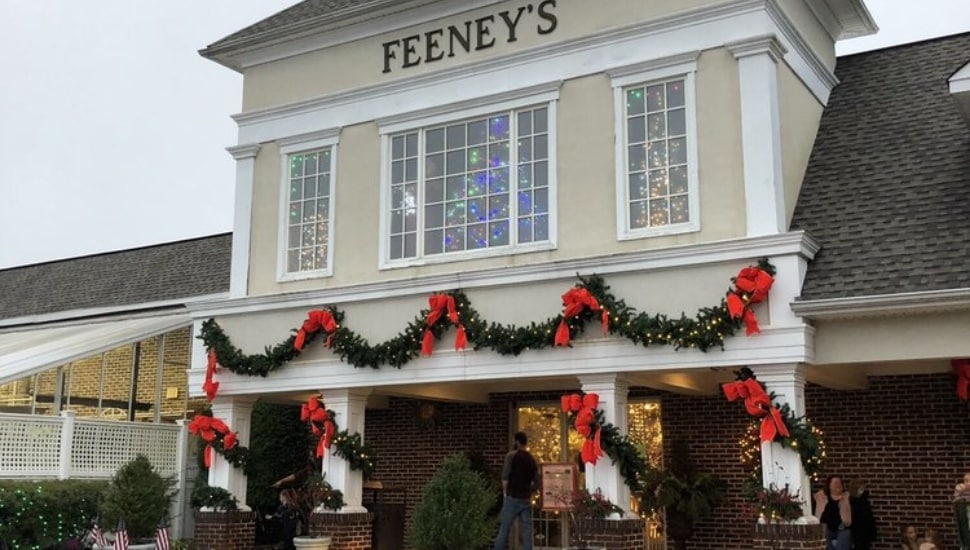 The outside entrance to Feeney's Garden Center in Feasterville.