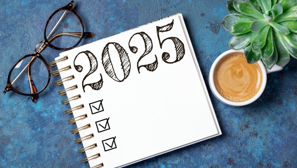A 2025 calendar page.