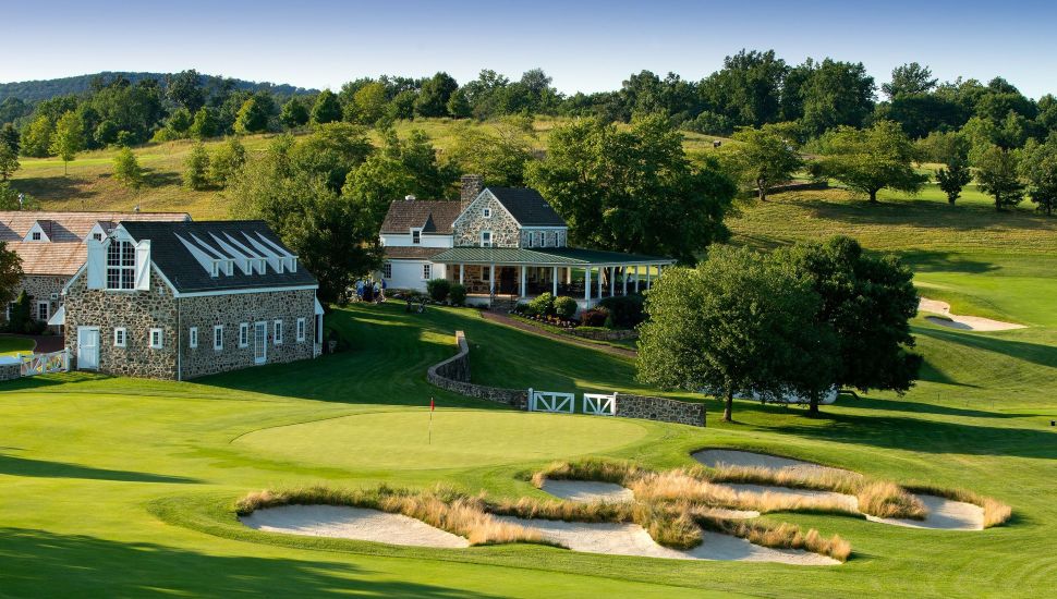 A look from above at the Stonewall Golf Course.