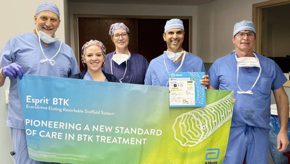 The Doylestown surgical team that pioneered dissolvable stents for leg clots.