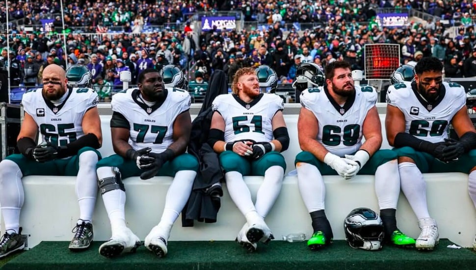 The Philadelphia Eagles offensive lineup.
