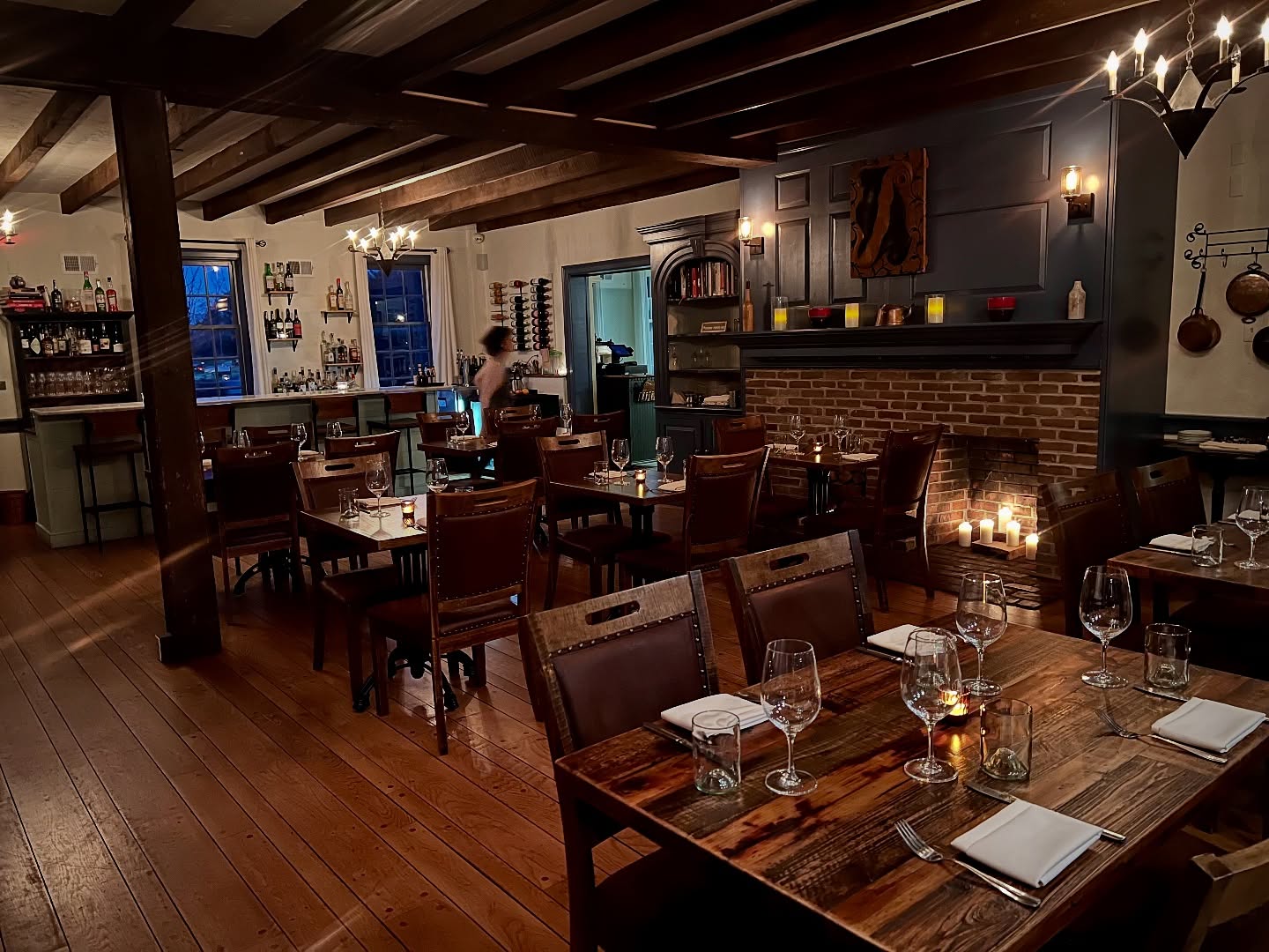 The dining room of Ground Provisions restaurant in West Chester.