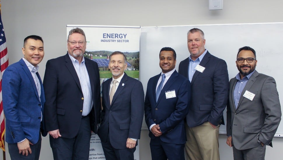Group photo of energy executives.