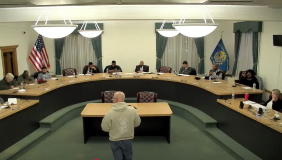 A Feb. 12 Upper Darby Council budget hearing.