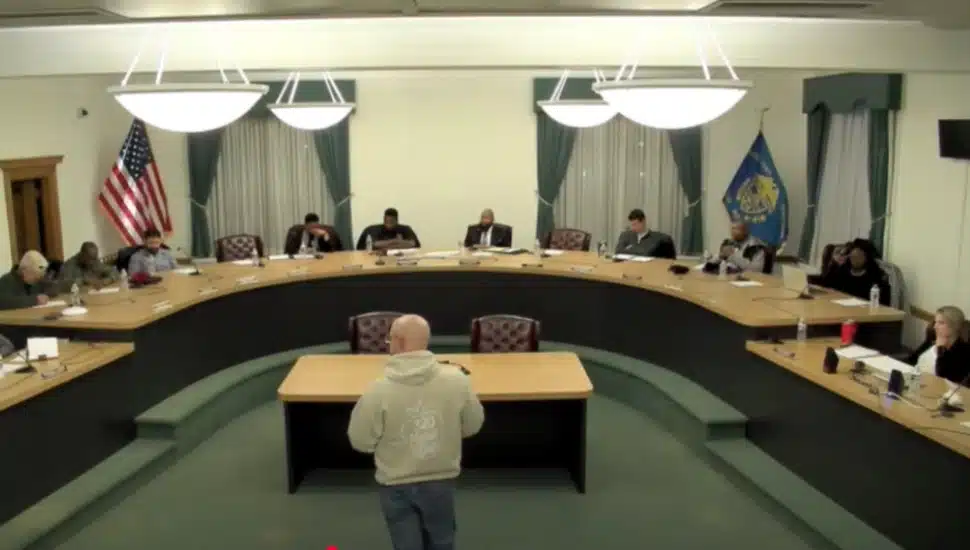 A Feb. 12 Upper Darby Council budget hearing.