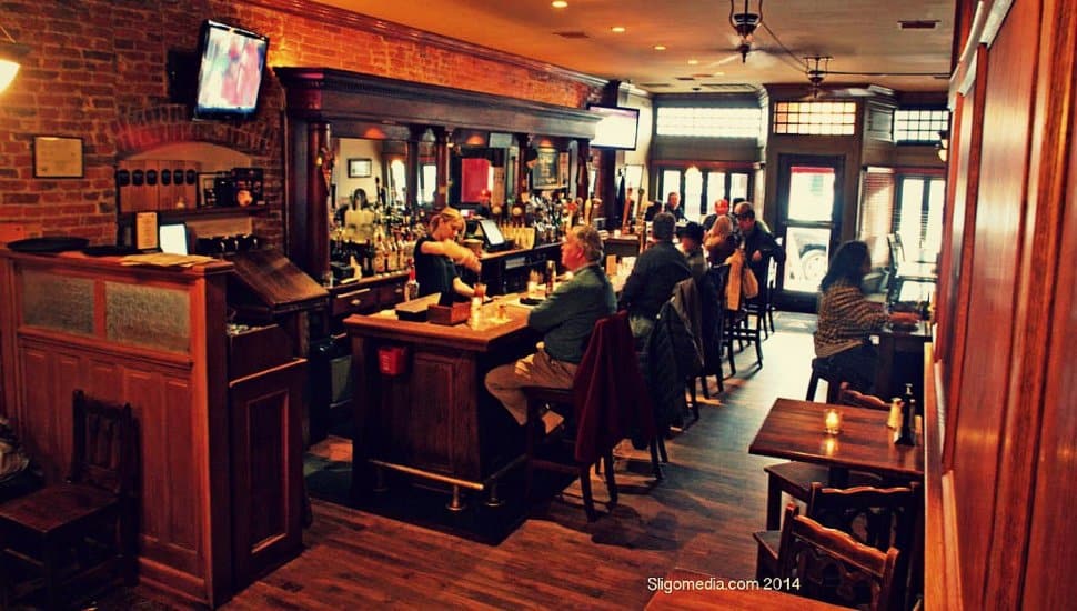 The inside of Sligo Pub in Media Borough.