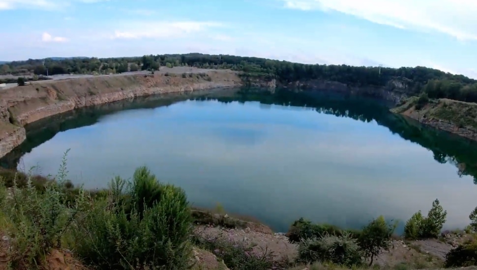 The former New Hope Crushed Stone and Lime Quarry.