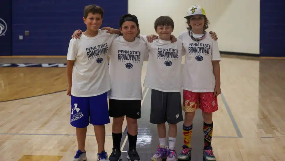 Some of the youth who previously participated in the Penn State Brandywine summer youth camps.