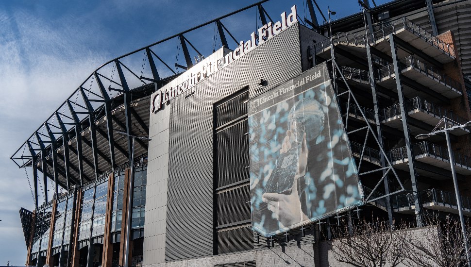 The outside of Lincoln Financial Field.