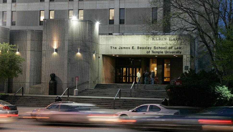 The Beasley School of Law building.