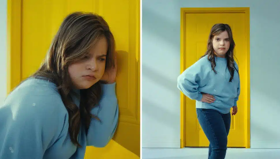 Mia Noelle Rodriguez, who has Down syndrome, performs in CoorDown's video campaign.