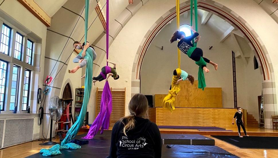 Circus performers practice at Philadelphia's only school for the circus arts.