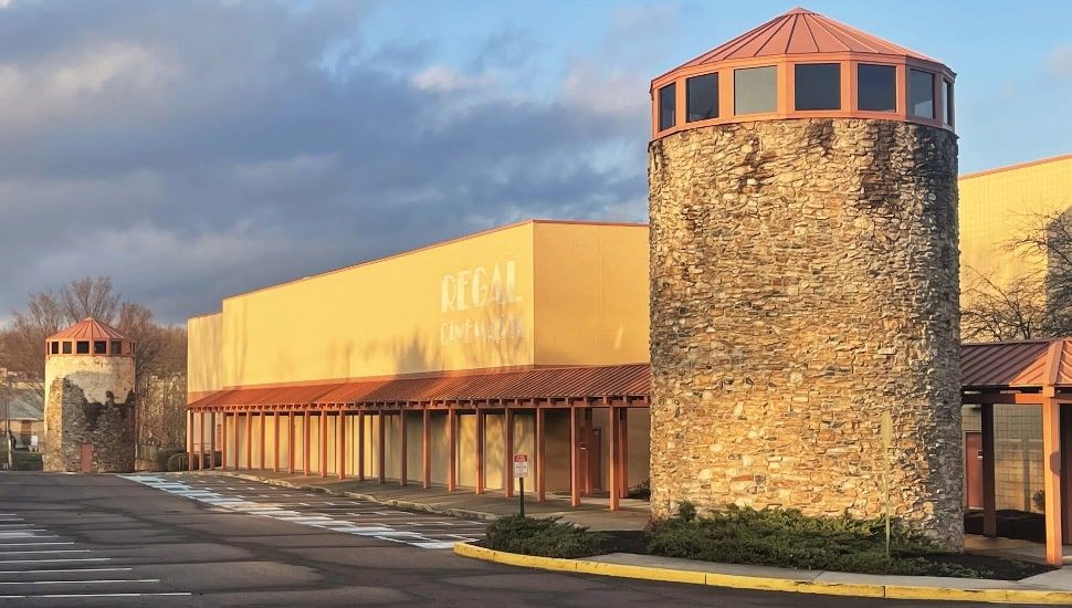 The former Regal Cinema site at Barn Plaza in Doylestown.