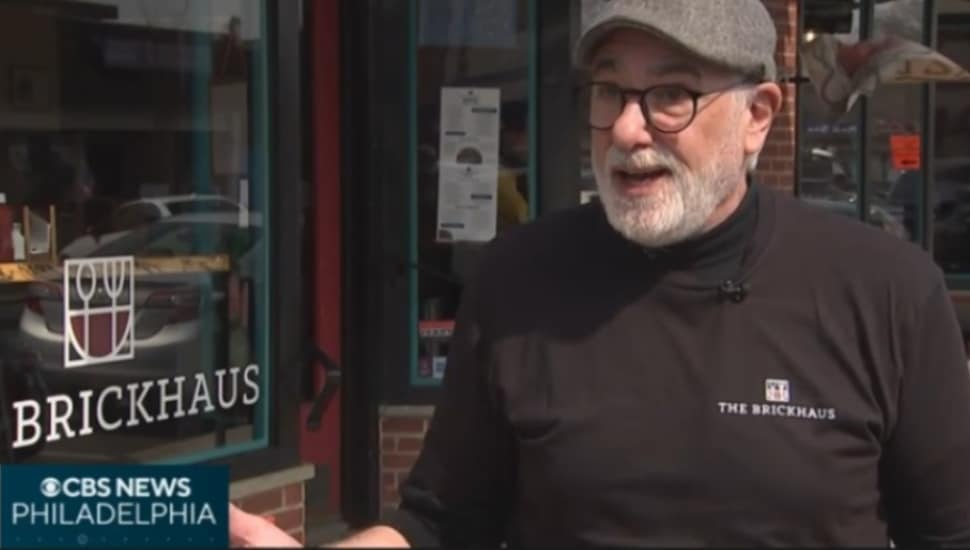 John Marshall, owner of The BrickHaus in Ridley Park, outside of his restaurant.