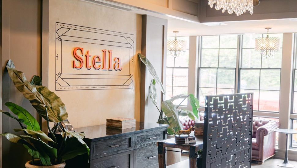The inside of Stella of New Hope restaurant.