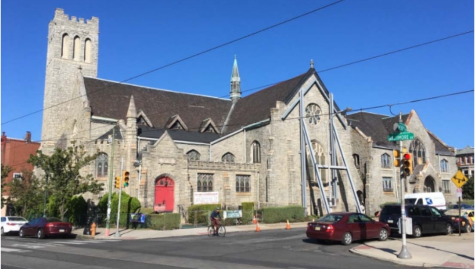 A historic West Philadelphia church building.