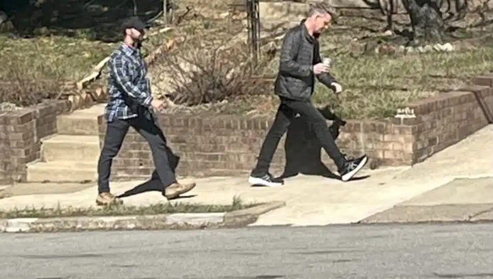 A resident took this candid photo of celebrity chef Gordon Ramsay walking on Meadowbrook Avenue in Upper Darby.