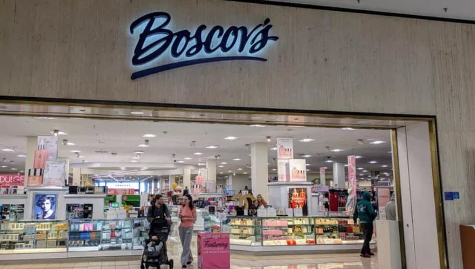 The entrance to a Boscov store.