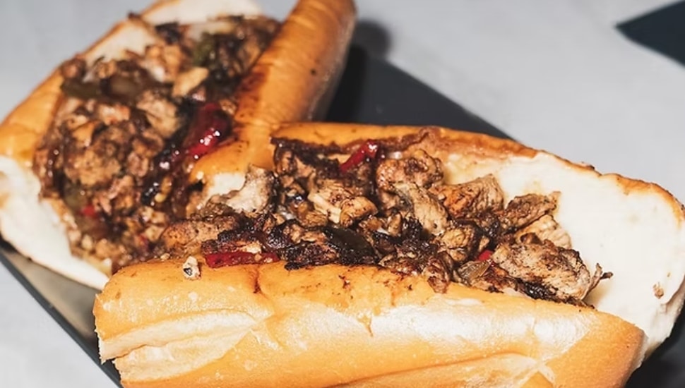 A cheesesteak sandwich.