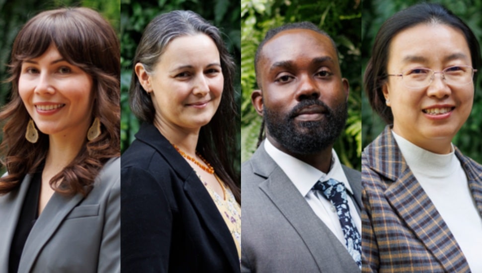 Four new members of the Longwood Gardens Fellows Program.