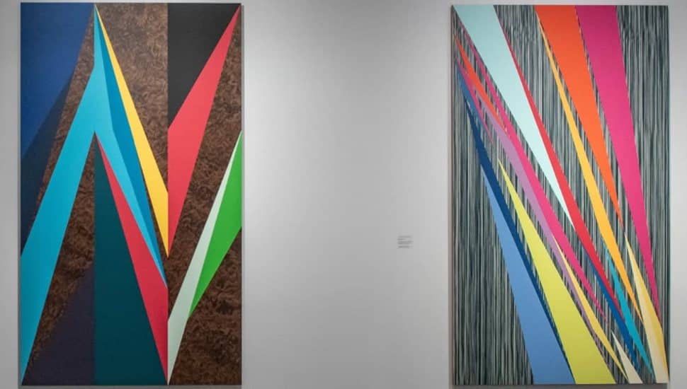 Geometric art work by Conshohocken’s Odili Donald Odita.
