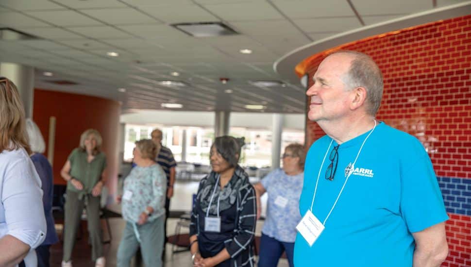 A group of adults 55 and over participate in DCCC's Return to Learn Week.