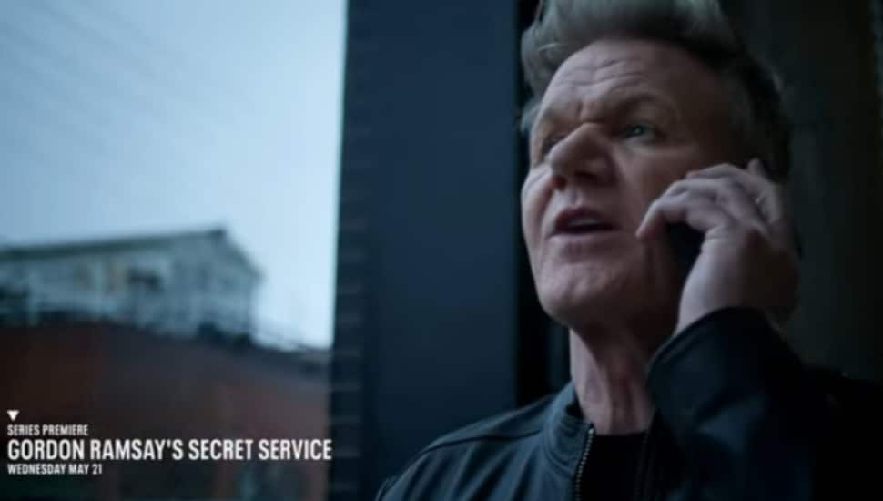 Chef Gordon Ramsay appearing in a promotional video for his new series, Secret Service.