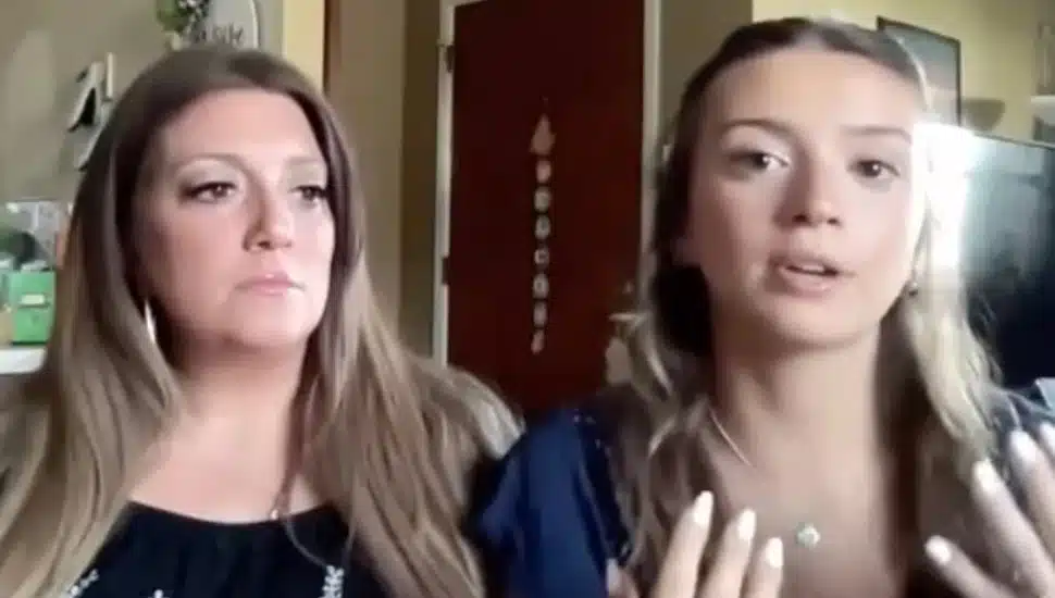 Christina Pino (Left) and Ariana MacMillan tell their story on Good Morning America.