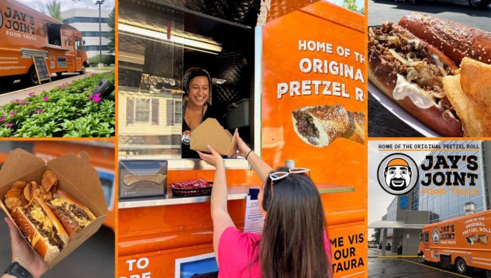 The food truck for Jay's Steak and Hoagie Joint.