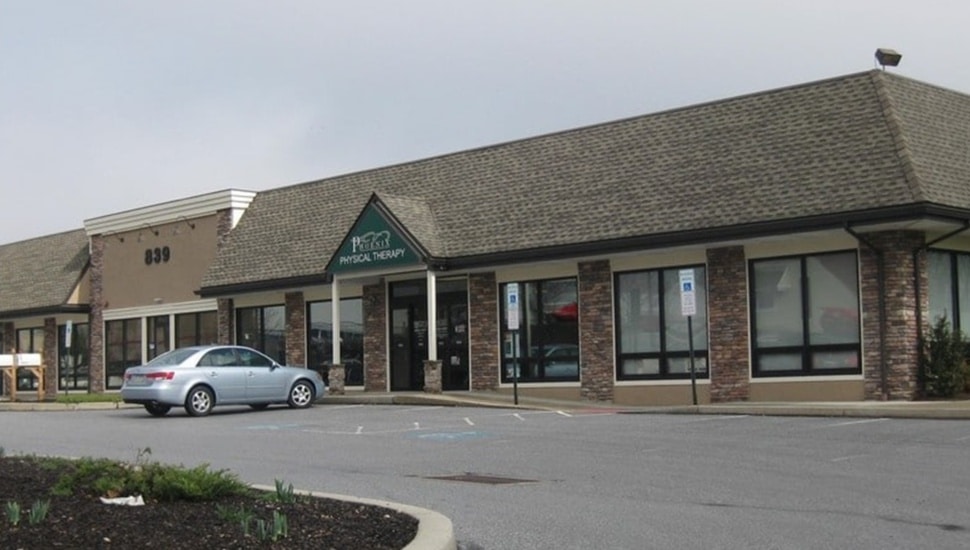Available commercial space in strip mall.