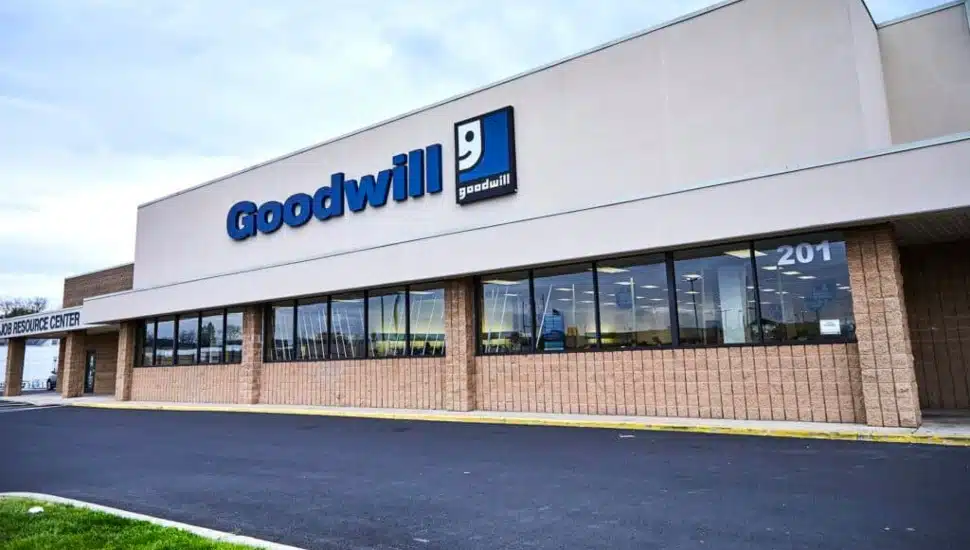 The outside of a Goodwill store.