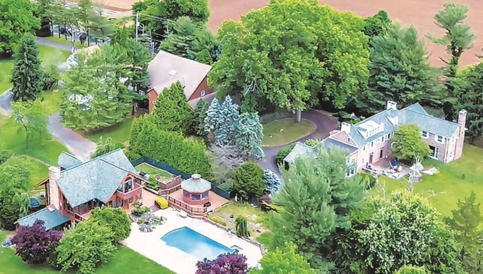 An aerial view of Hidden Trail Farm.