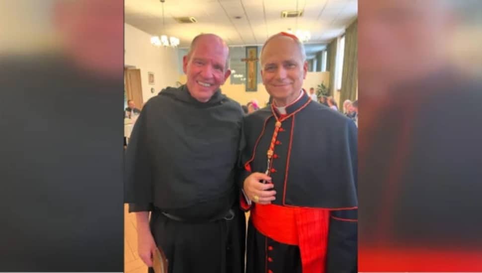 The Rev. Paul Galetto and Robert Prevost, now Pope Leo XIV.