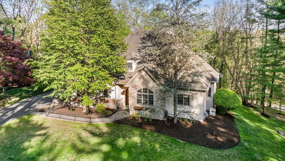 This French country home at 15 Llangollen Lane in Newtown Square is for sale.