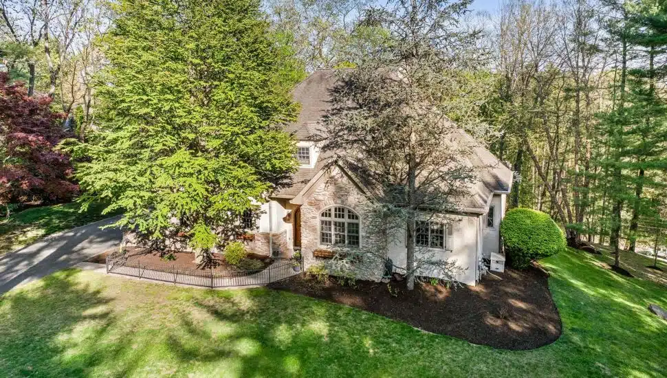 This French country home at 15 Llangollen Lane in Newtown Square is for sale.