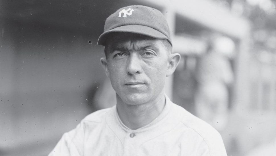 Frank “Home Run” Baker with the Yankees in 1921.