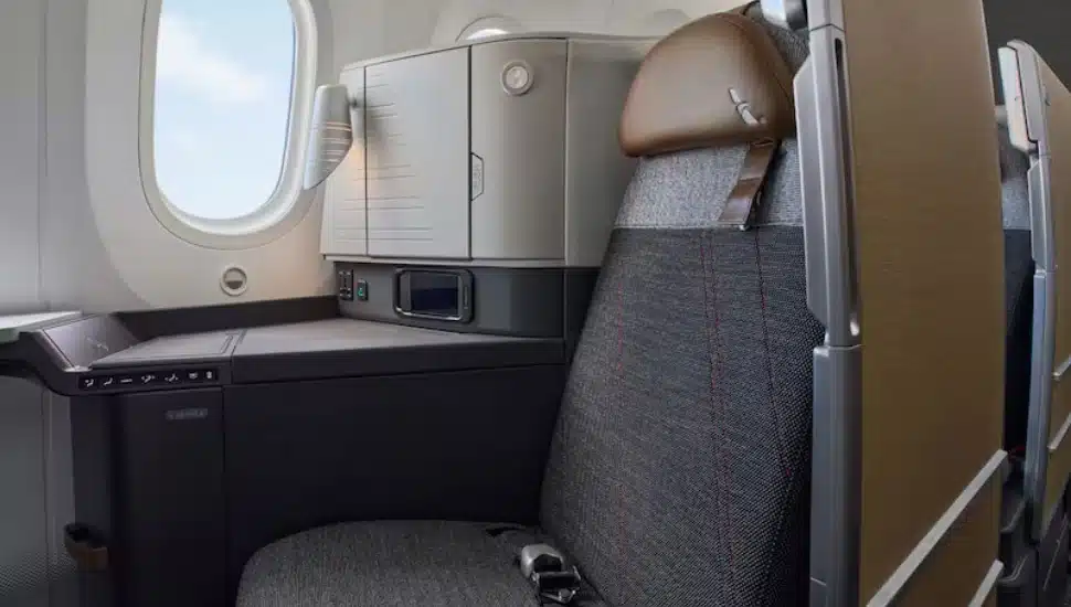 Premium Flagship Suite seats installed on American Airlines' new Boeing 787-9 planes.