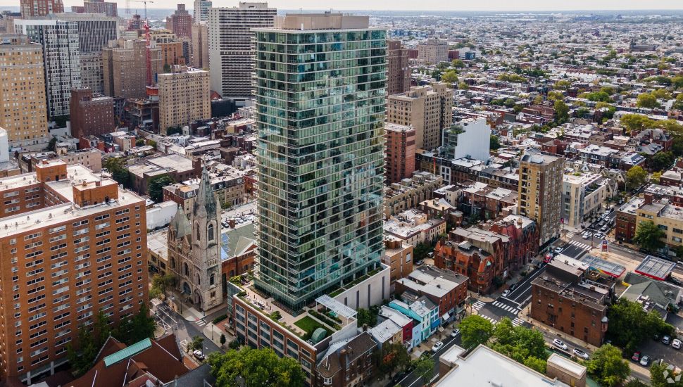 High-end apartment tower near Rittenhouse Square.