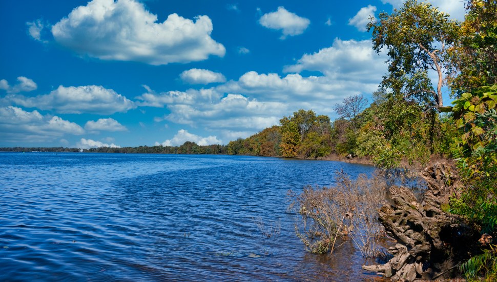 A scenic view of the Delaware River.