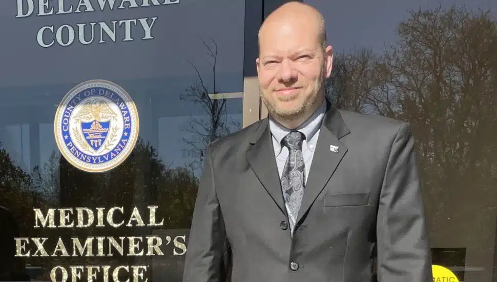 Delaware County Medical Examiner Jeffrey E. Lange, shortly after taking over as administrator of the Delaware County Medical Examiner’s Office in late 2022.