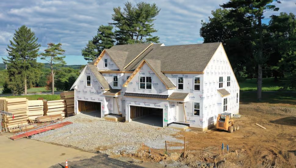 A newly built single family home.
