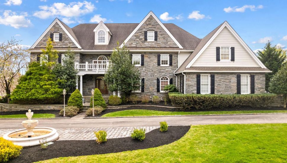 This stone-front traditional home at 2 Greystone Circle in Newtown Square is for sale.