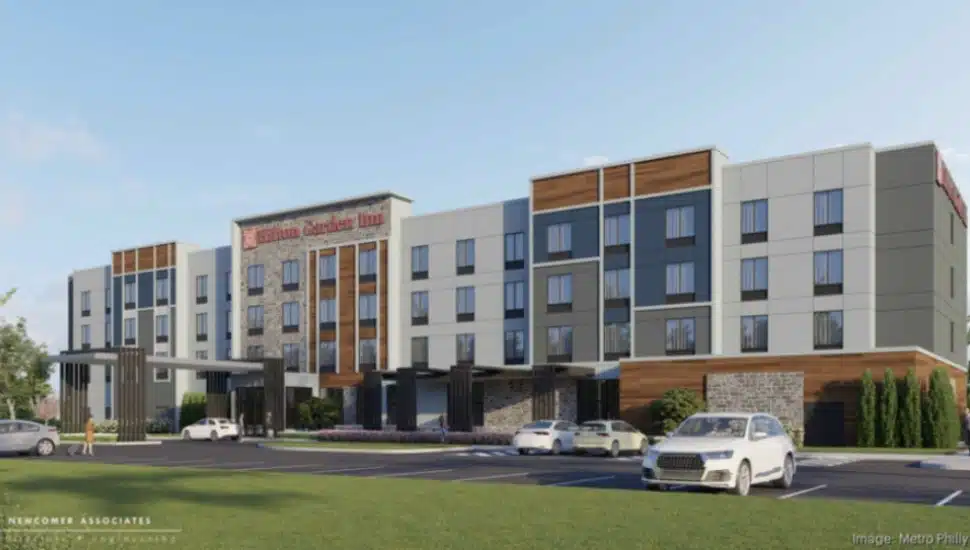 A rendering of the new Hilton Garden Inn in Middletown.
