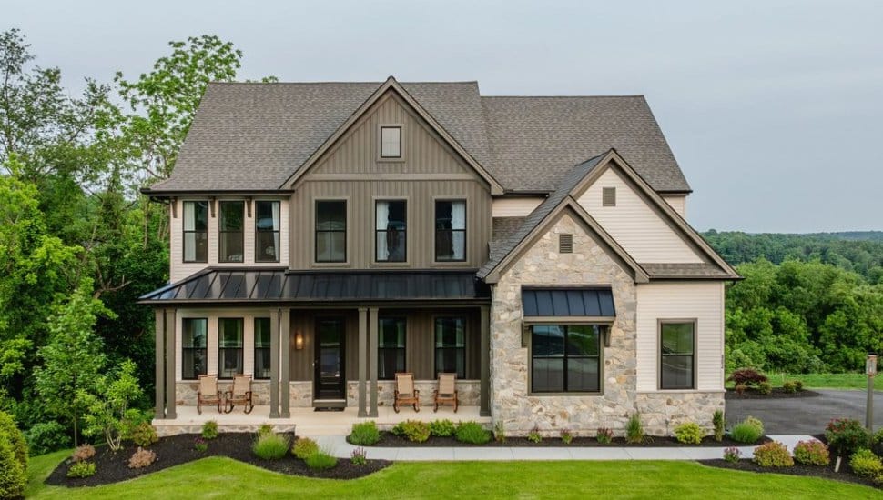 The outside view of a Keystone Custom Home.