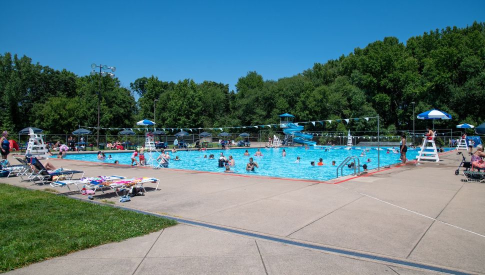 People enjoying the Oxford Valley Swimming Pool