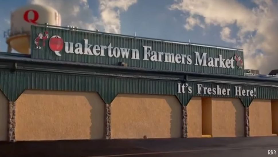 The entrance to the Quakertown Farmers Market.