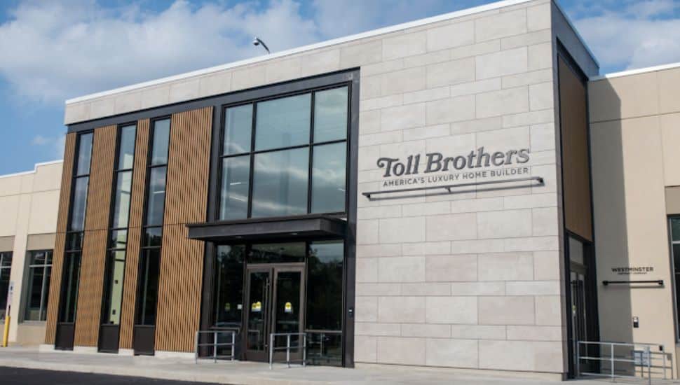 An exterior look at the headquarters of Toll Brothers.