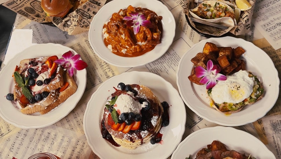 Some of the breakfast plates served at Tindley Tea Cafe.