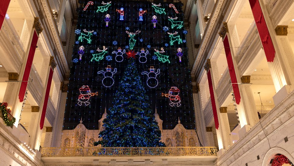 The Wanamaker Christmas Light Show.